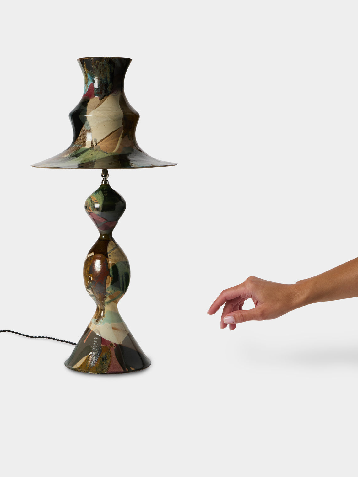 Episode - Meridian Hand-Glazed Ceramic Table Lamp - Multiple - ABASK