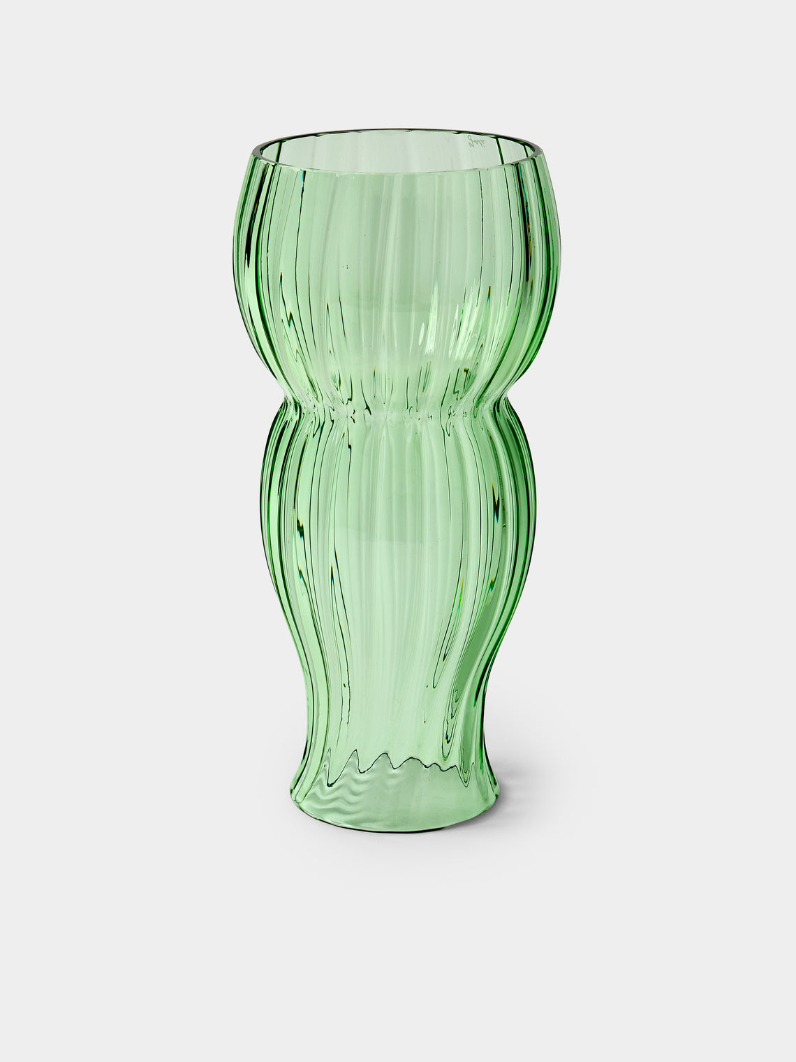 Yali Glass - Wave Hand-Blown Murano Glass Lantern - Green - ABASK - 