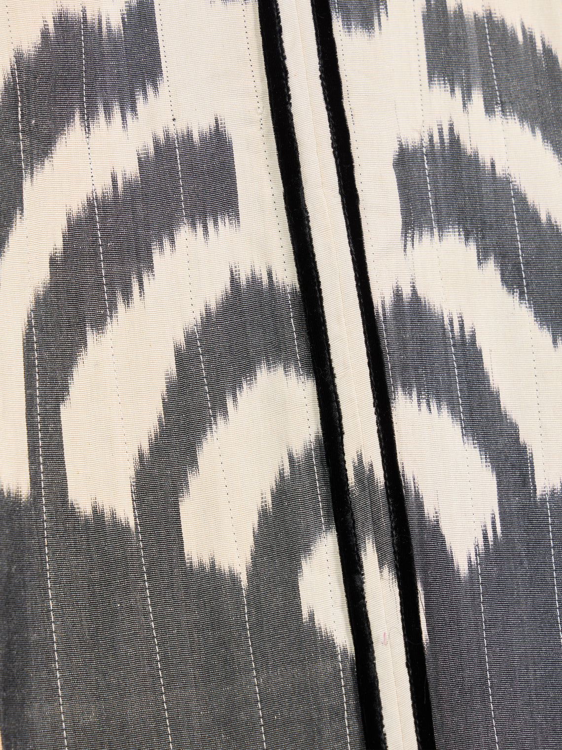 Nazzy Beglari - Hand-Loomed Ikat Cotton Reversible Chapan-Style Robe | One Size - Multiple - ABASK