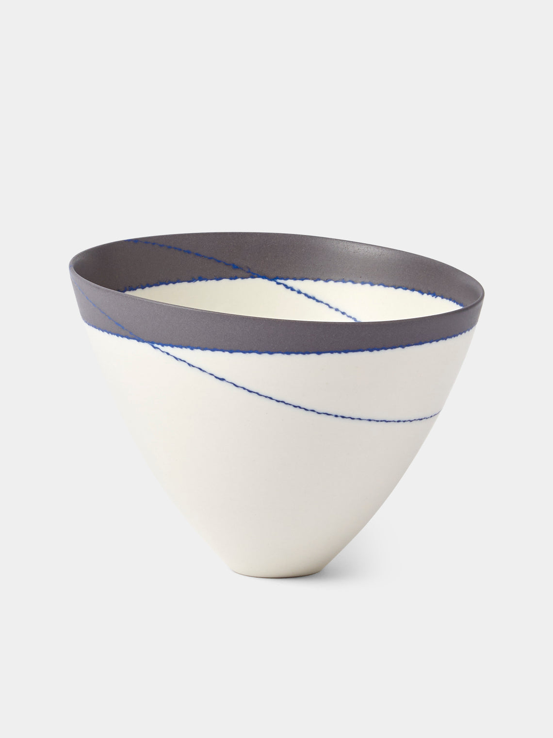 Paul James Ceramics - Fractured Reality Hand-Thrown Ceramic Bowl - White - ABASK - 