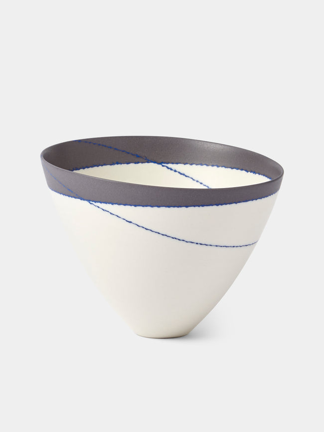 Paul James Ceramics - Fractured Reality Hand-Thrown Ceramic Bowl - White - ABASK - 