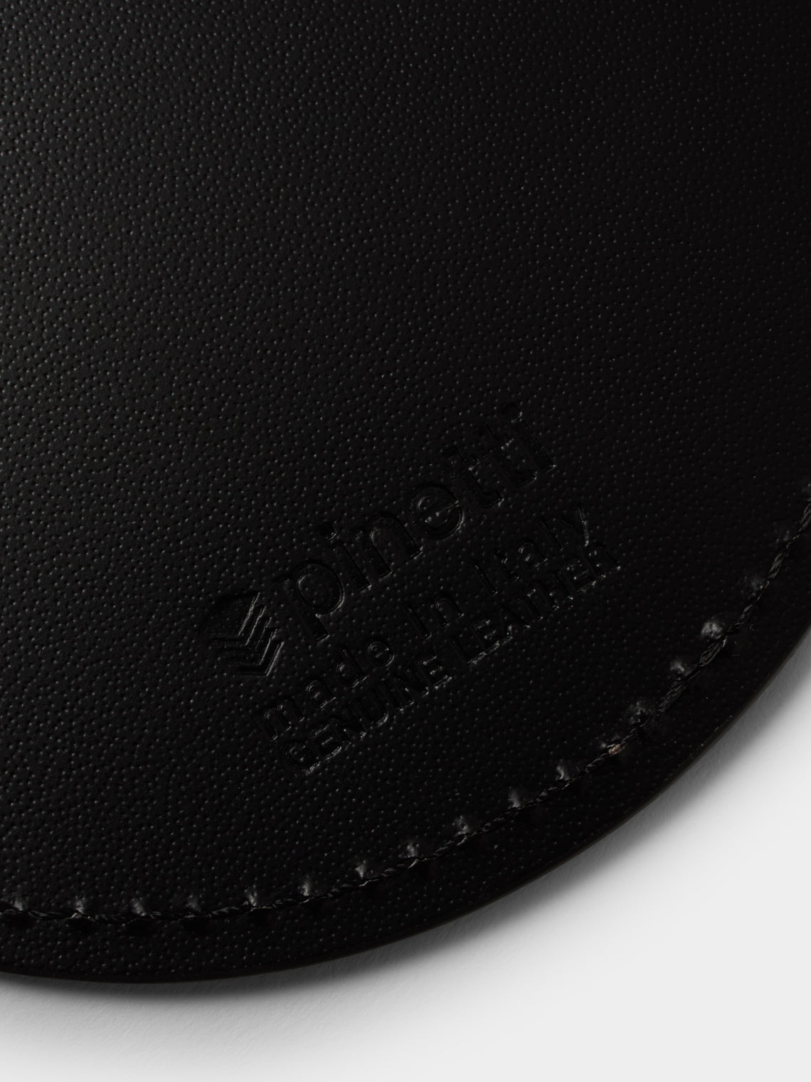 Pinetti - Leather Round Coasters (Set of 6) - Taupe - ABASK