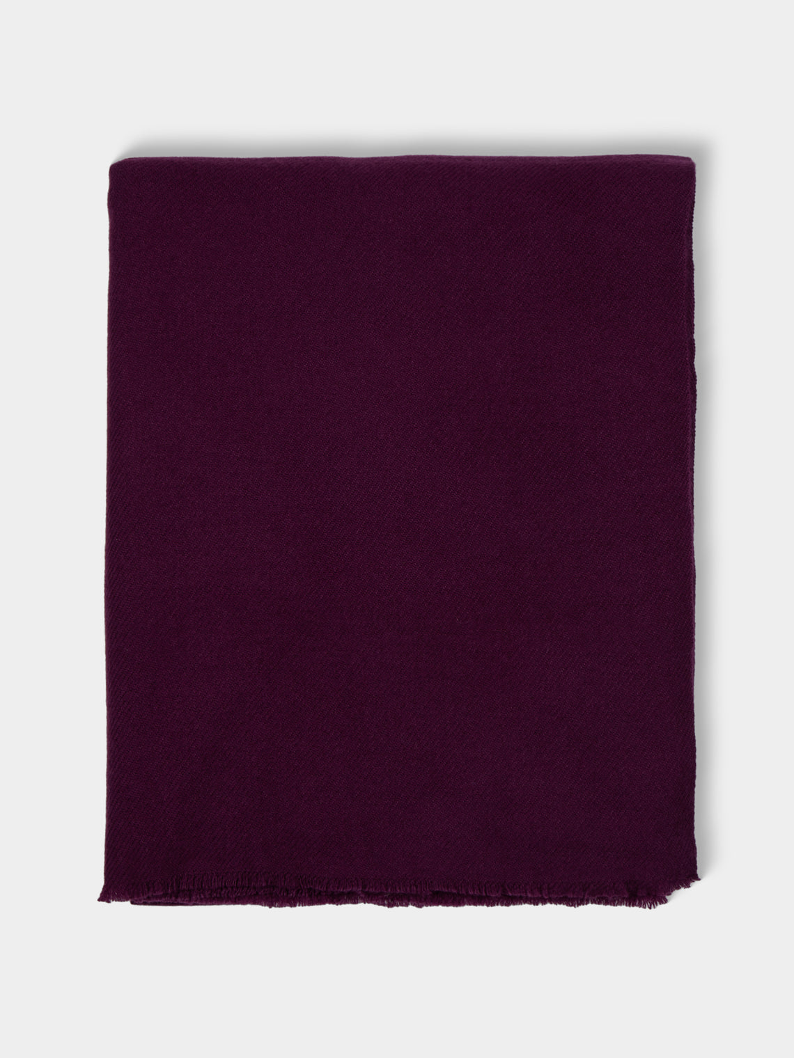Denis Colomb - Men's Cashmere Travel Blanket (78.5in/2m) - Burgundy - ABASK - 