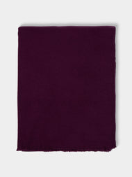 Denis Colomb - Men's Cashmere Travel Blanket (78.5in/2m) - Burgundy - ABASK - 