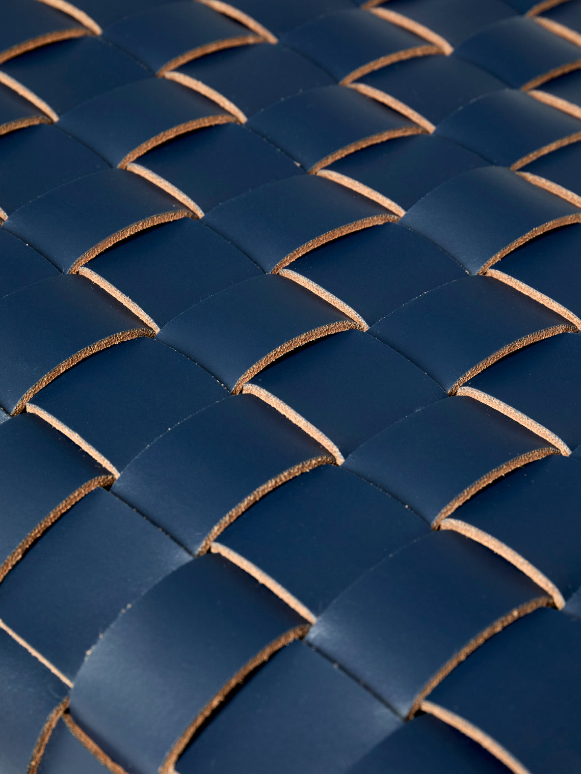 Riviere - Barcelona Water-Resistant Leather Laundry Basket - Navy - ABASK