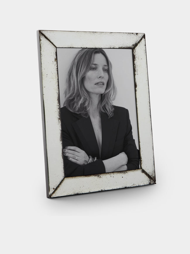 Borgo delle Tovaglie - Firenze Mirrored Glass Photo Frame - Silver - ABASK - 