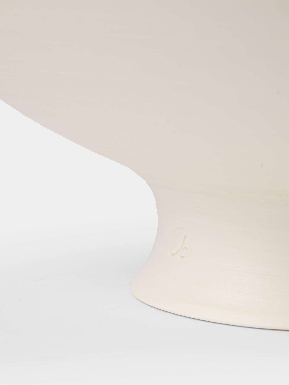 Johanne Coker - No. 2 Hand-Thrown Porcelain Bowl - White - ABASK