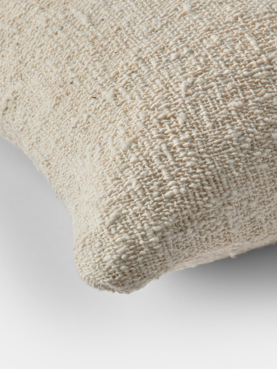 Valentina Hoyos - Patchwork Cotton Lumbar Cushion (31.5in/80cm) - Natural - ABASK