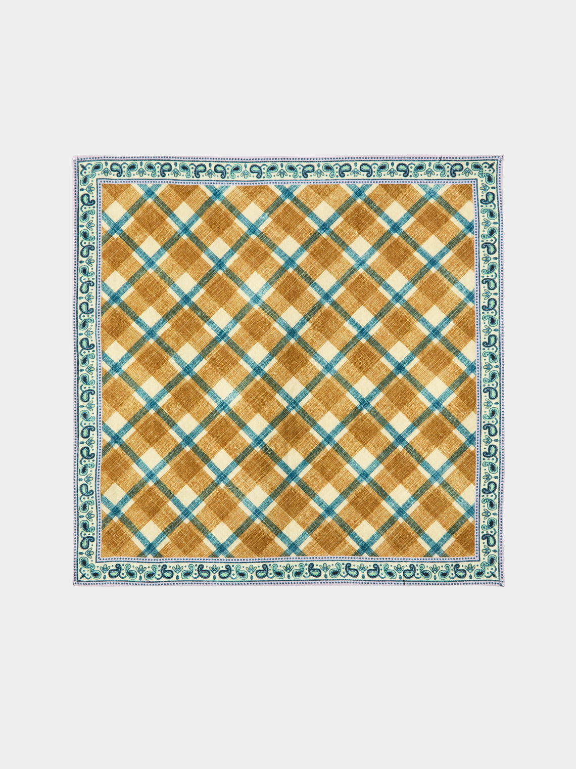 D'Ascoli - | Set of 4 | Reed Printed Cotton Napkins - Multiple - ABASK