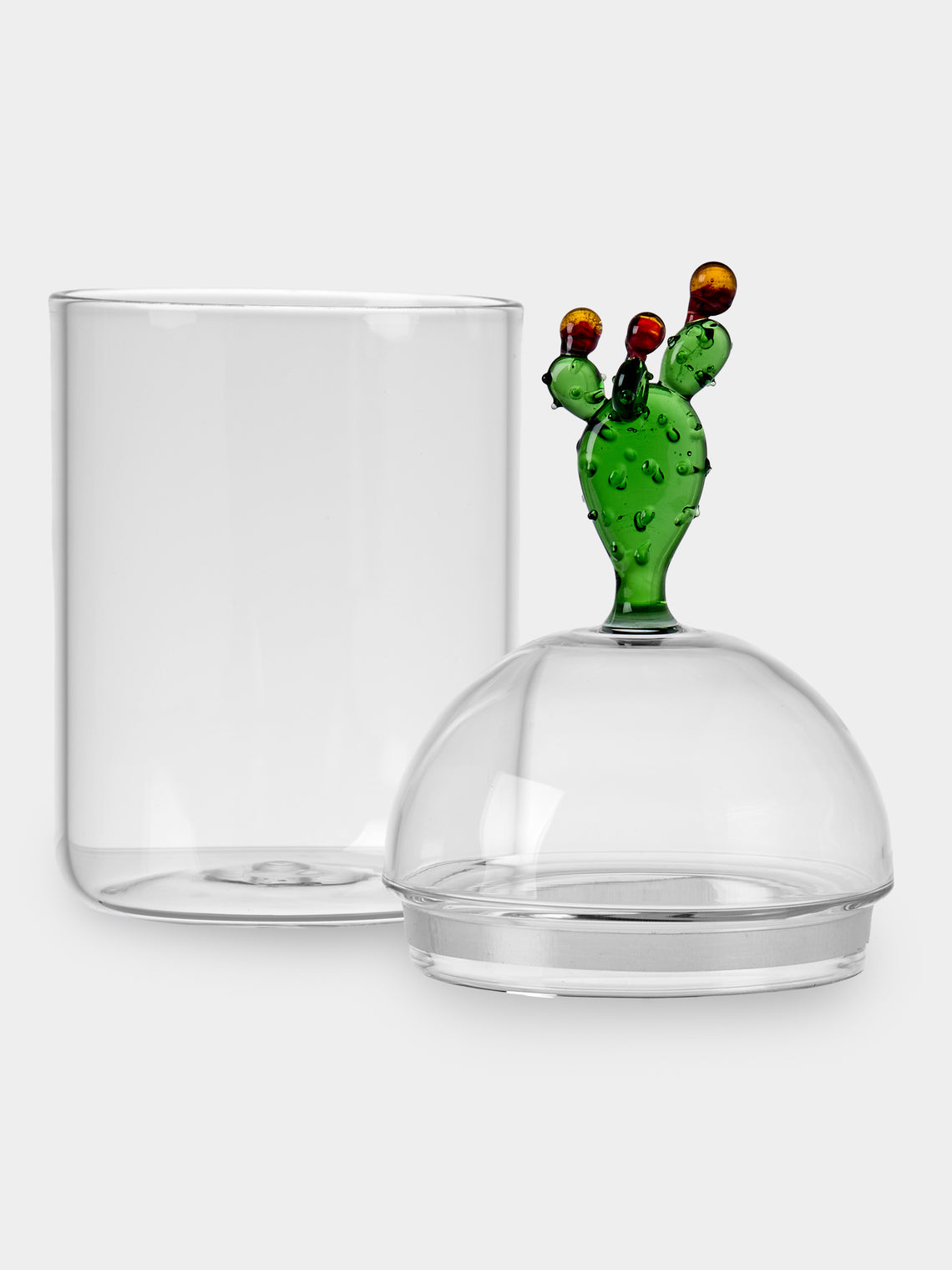 Casarialto - Cactus Hand-Blown Glass Jar - Green - ABASK
