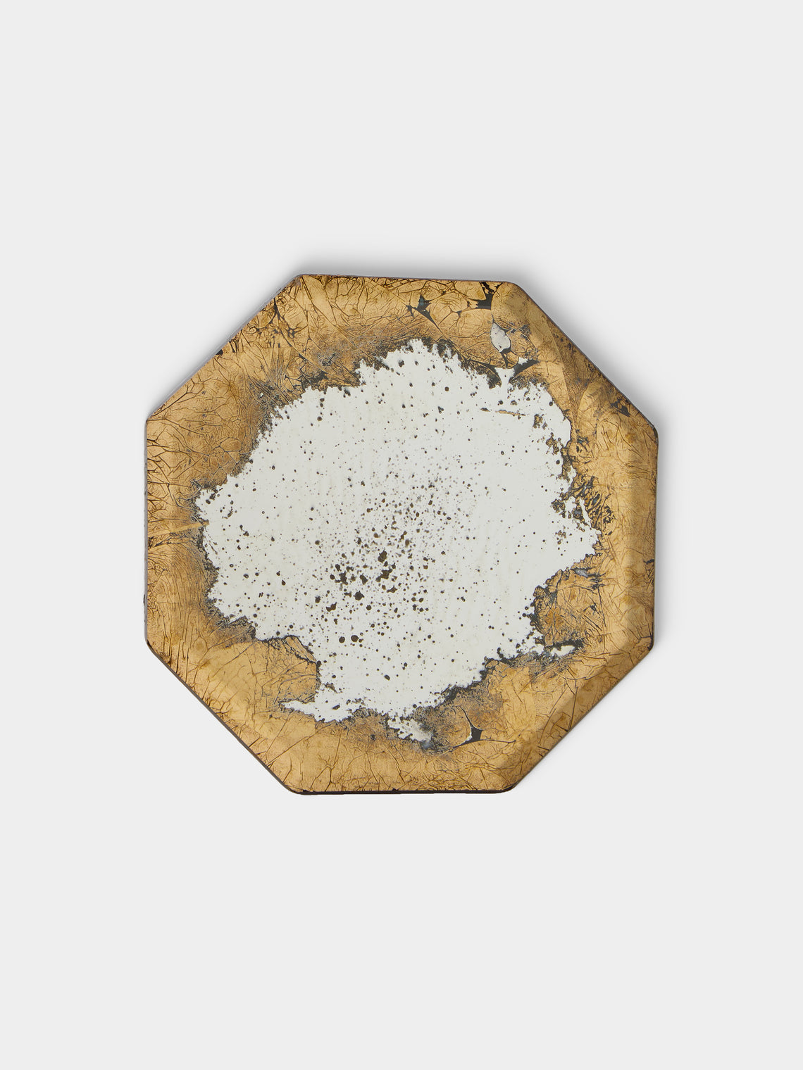 Borgo delle Tovaglie - Octo Mirrored Glass Coasters (Set of 6) - Silver - ABASK