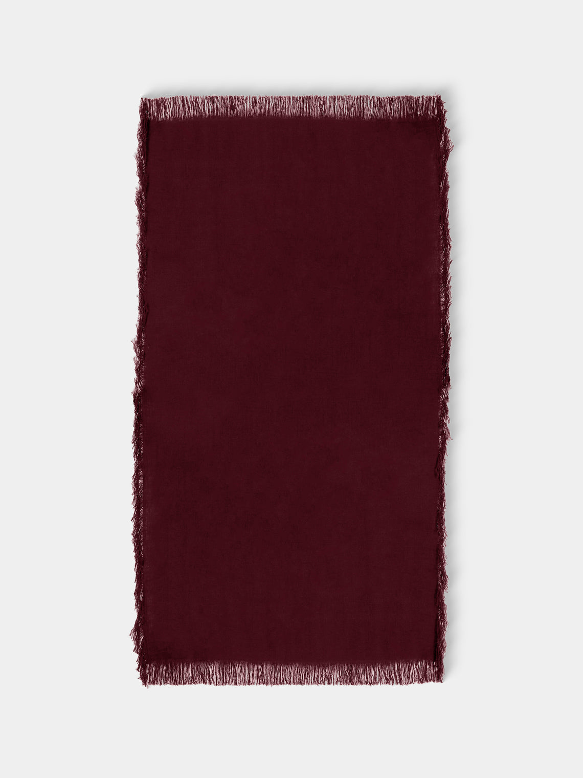 Denis Colomb - Perou Nomad Cashmere Blanket (79in/2m) - Burgundy - ABASK - 