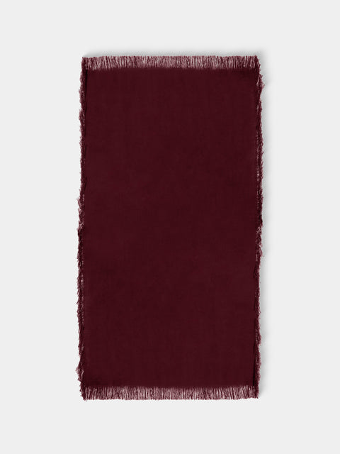Denis Colomb - Perou Nomad Cashmere Blanket (79in/2m) - Burgundy - ABASK - 