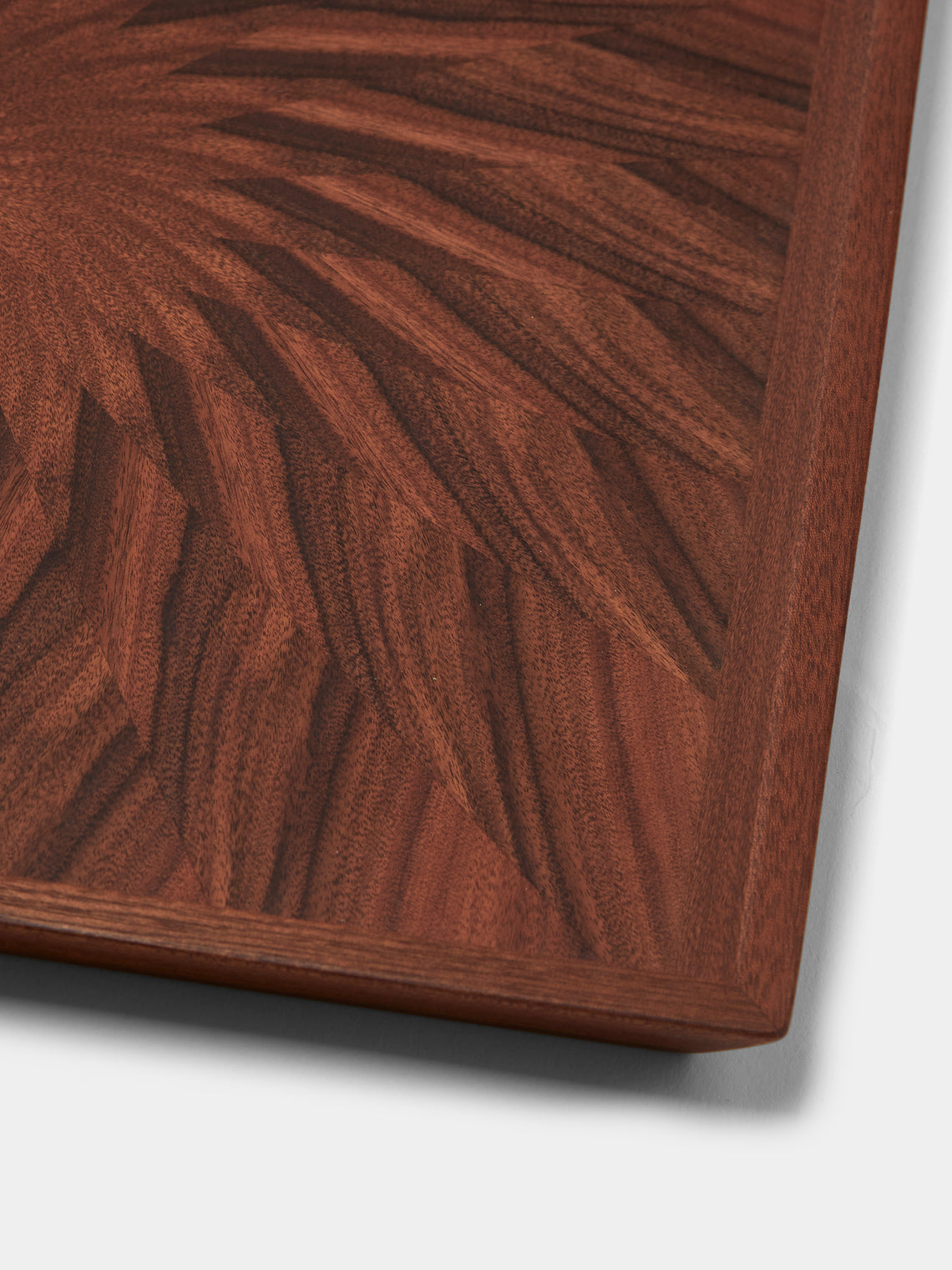 Mori Kougei - Poke Morado Wood Square Tray (10.5in/26.5cm) - Brown - ABASK