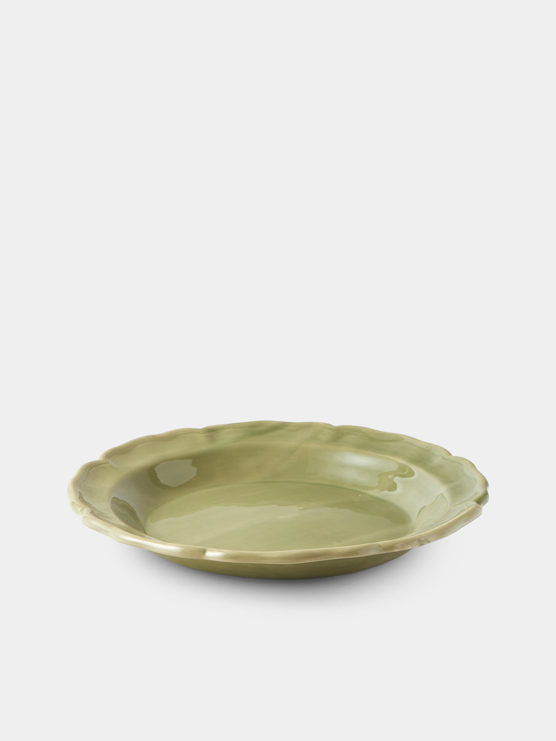 Maison Pichon Uzès - Provence Hand-Glazed Ceramic Serving Dish - Green - ABASK