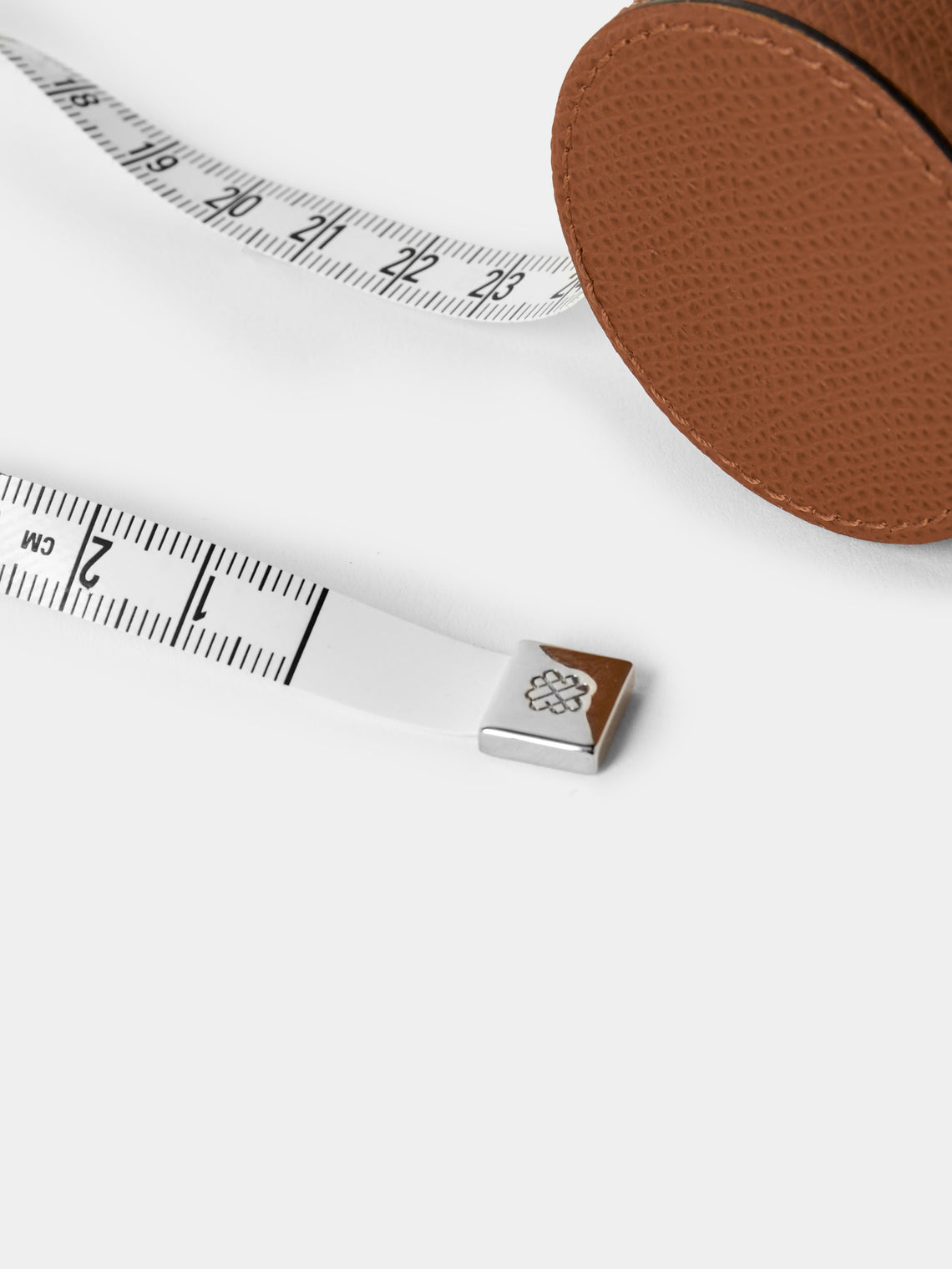 Giobagnara - Leather Pocket Roller Tape Measure - Brown - ABASK