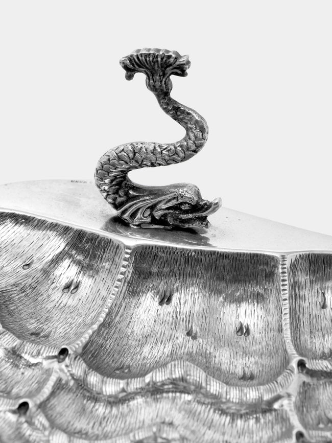 Antique and Vintage - 1920s Solid Silver Shell Dish - Silver - ABASK