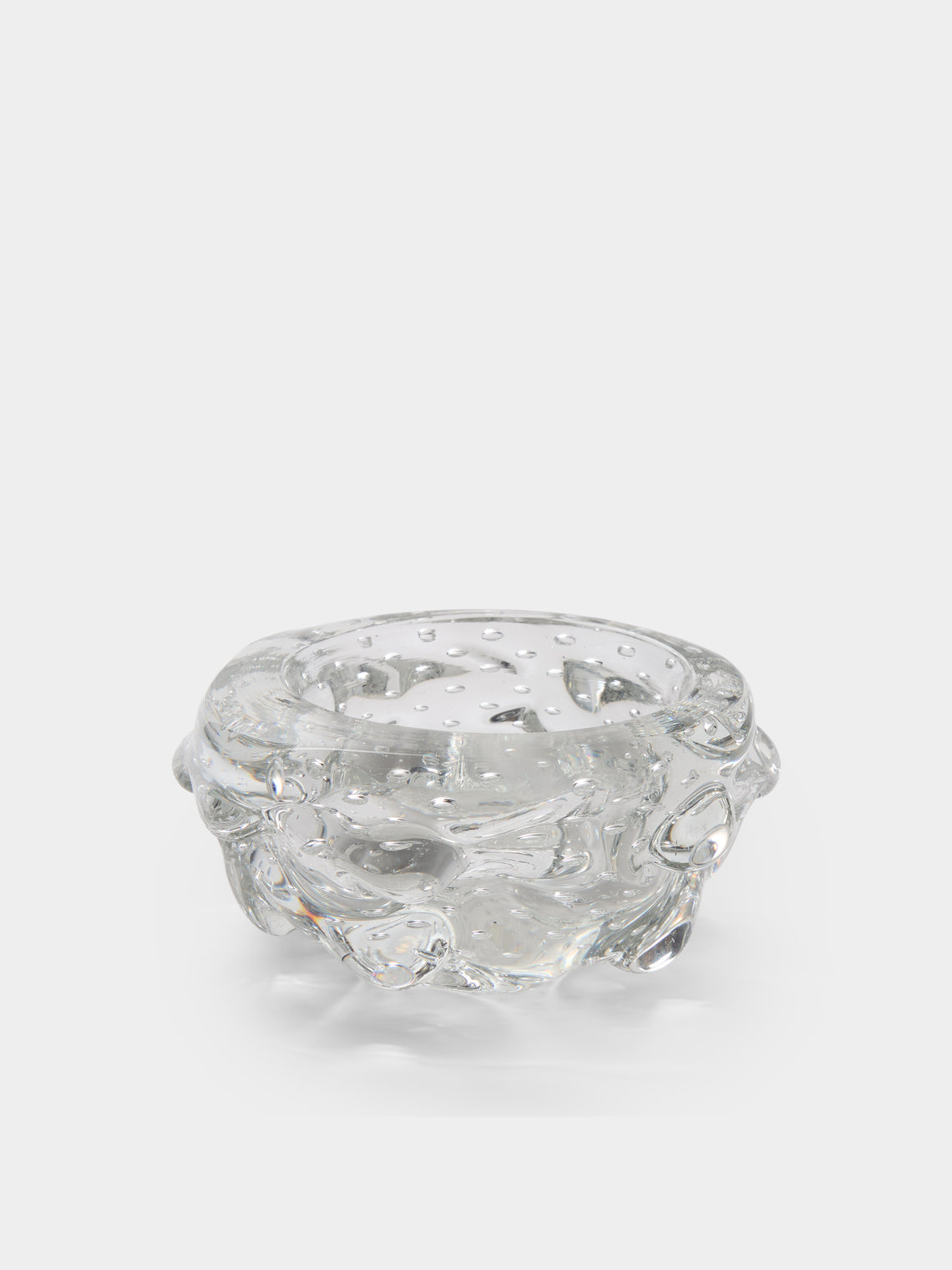 Antique and Vintage - 1960s Barovier & Toso Glass Trinket Bowl - Clear - ABASK - 