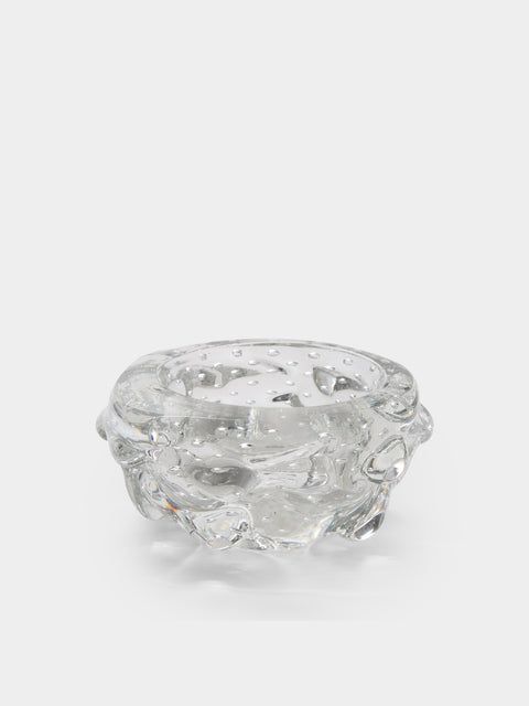 Antique and Vintage - 1960s Barovier & Toso Glass Trinket Bowl - Clear - ABASK - 