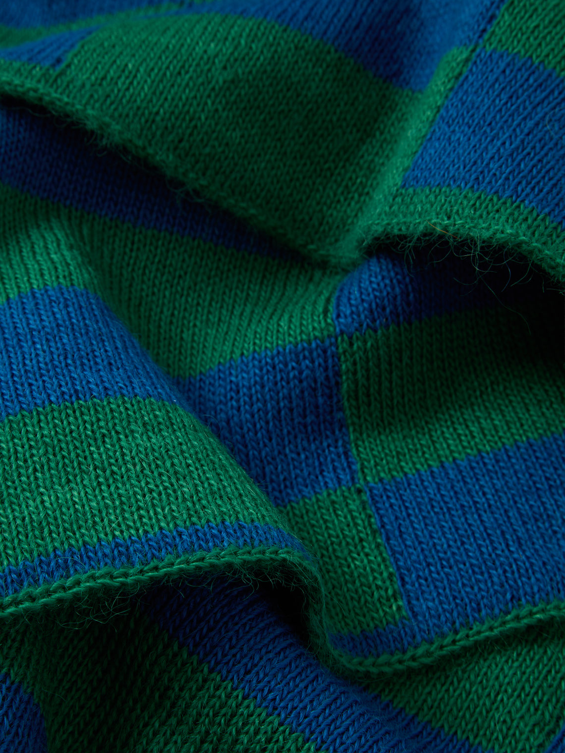 The Stroud - Flax Cotswold Lion Wool Blanket (88in/2.2m) - Blue - ABASK