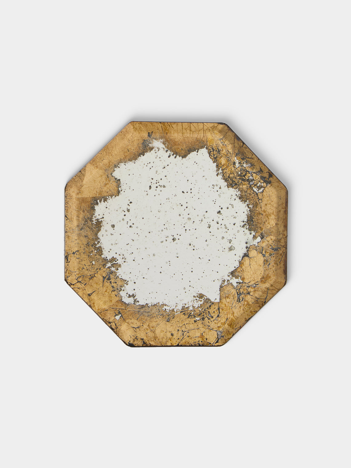 Borgo delle Tovaglie - Octo Mirrored Glass Coasters (Set of 6) - Silver - ABASK