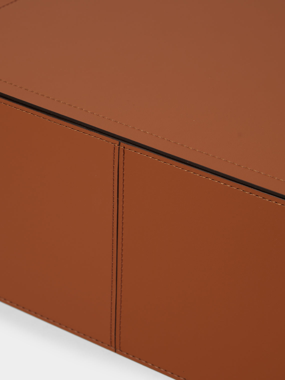 RUDI - Sciuscià Leather Shoe Box - Tan - ABASK