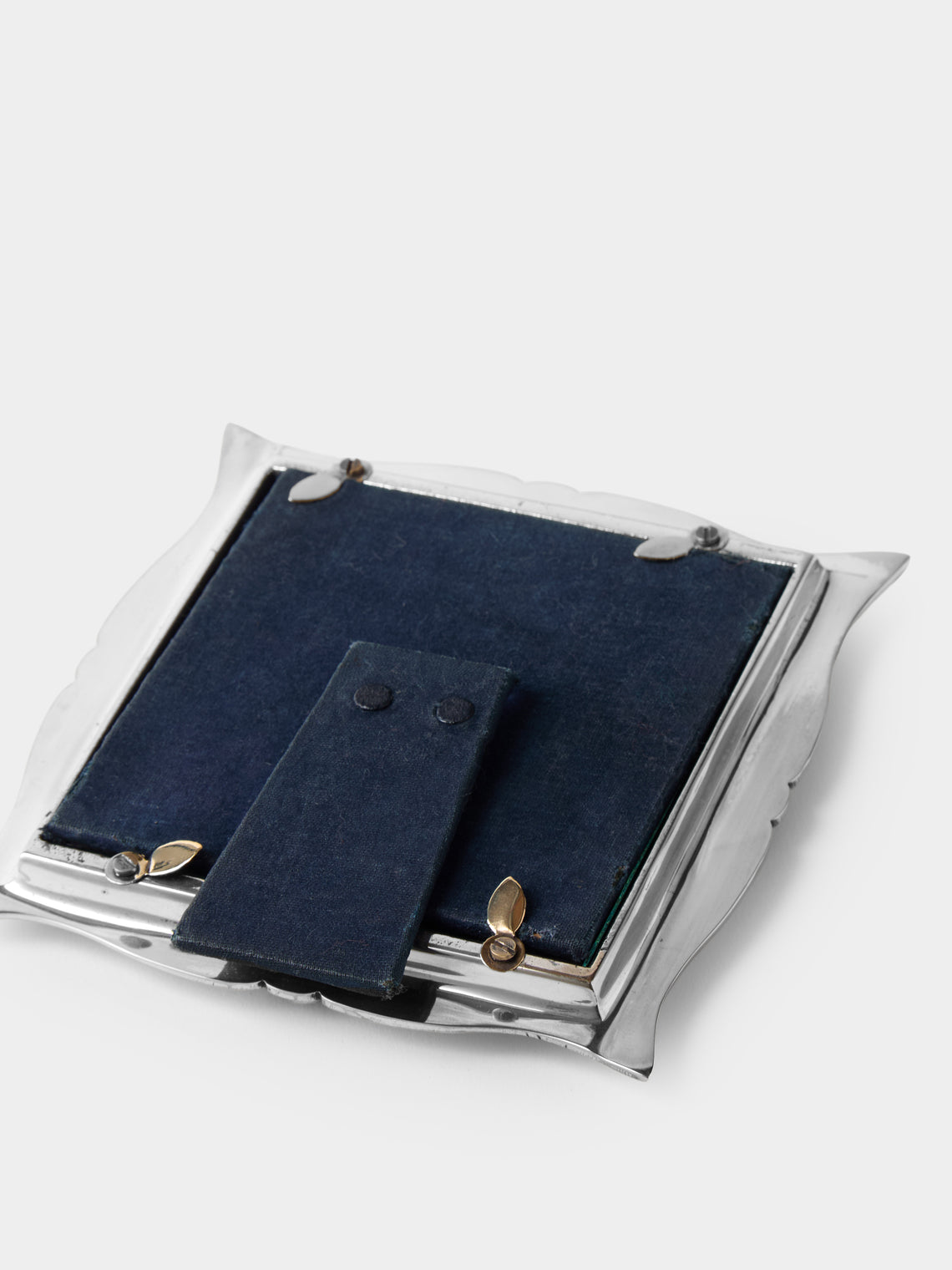 Antique and Vintage - 1950s Silver-Plated and Glass Photo Frame - Silver - ABASK