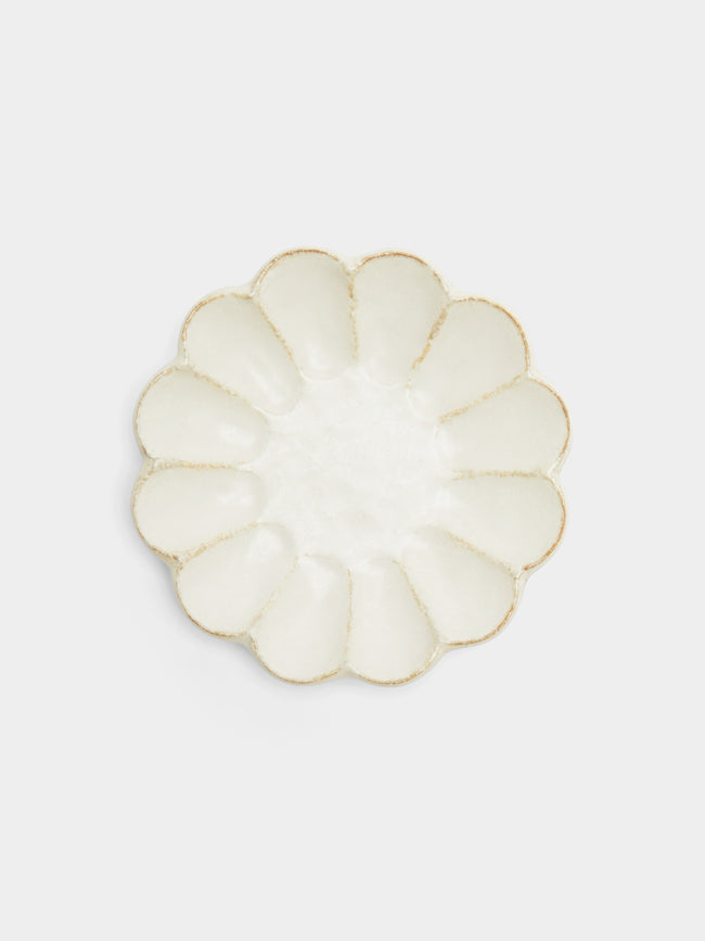 Kaneko Kohyo - Rinka Ceramic Bread Plates (Set of 4) - White - ABASK - 