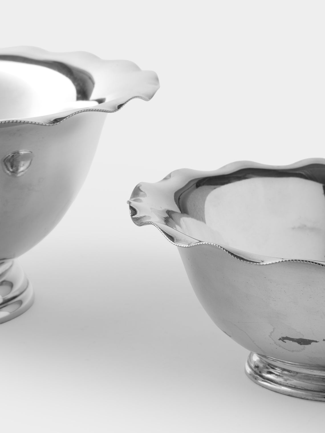 Antique and Vintage - 1933 Gio Ponti Silver-Plated Bowls (Set of 2) - Silver - ABASK