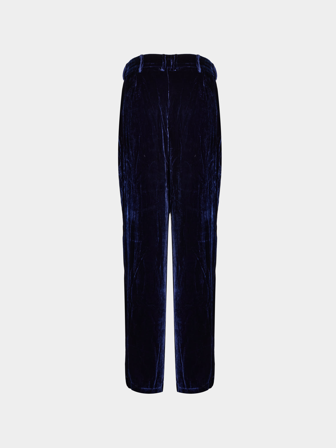 Yali Milano - Velvet Trousers | Size: S - Navy - ABASK