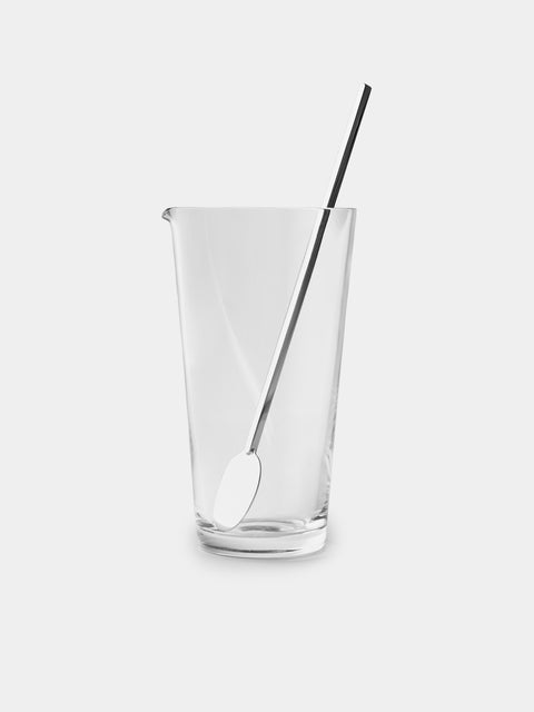 Pampaloni - Silver-Plated Cocktail Mixing Glass and Spoon - Silver - ABASK - 