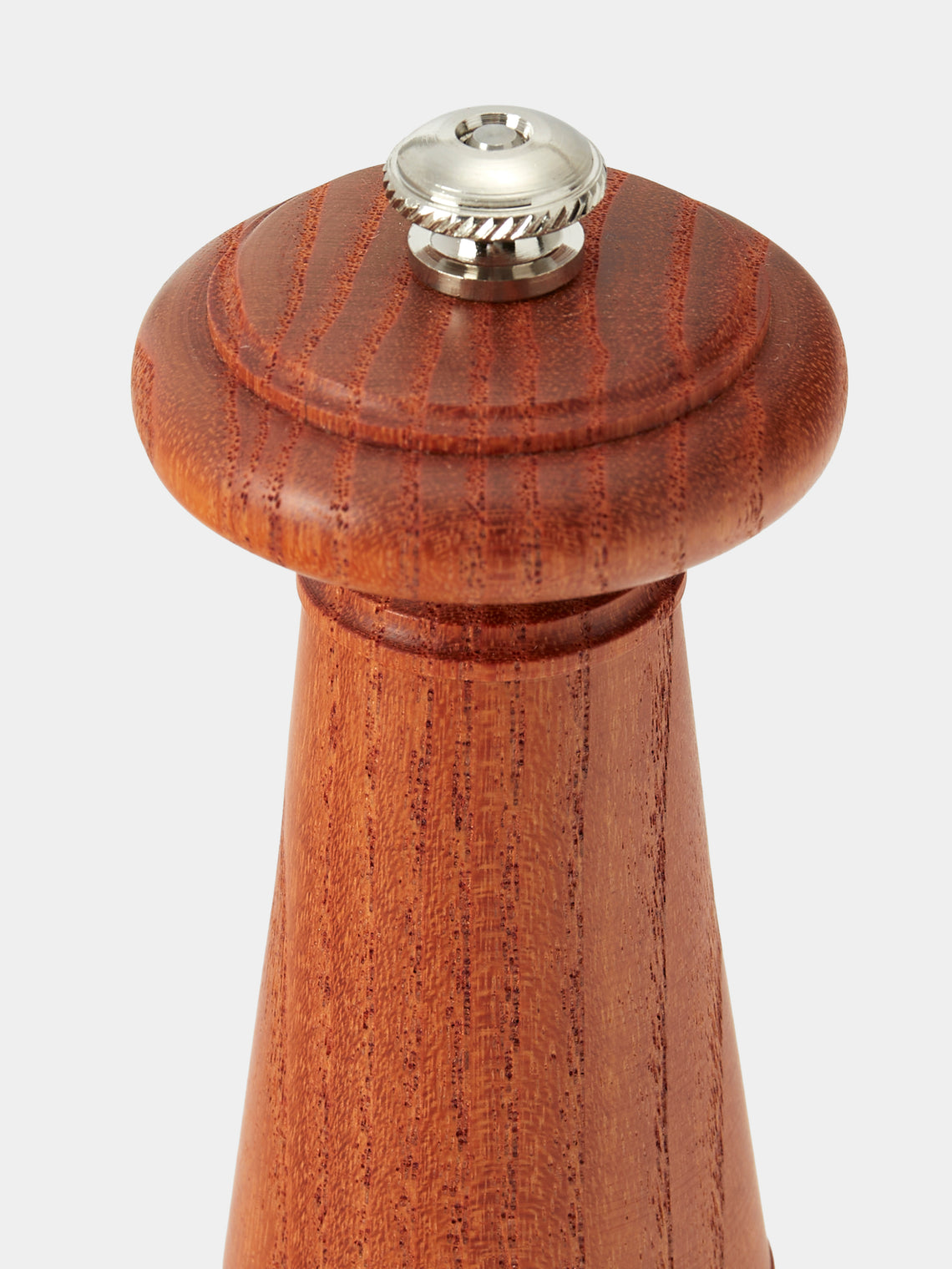 Yamani Woodworks - Hand-Turned Wood Salt Mill (7in/17.5cm) - Brown - ABASK