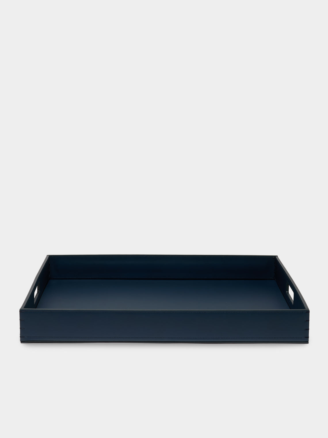 Riviere - Barcelona Leather Tray (25in/63.5cm) - Blue - ABASK