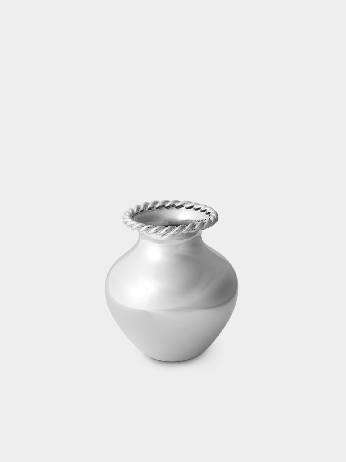 Robbe & Berking - Kordelrand Silver-Plated Bud Vase (3in/8cm) - Silver - ABASK - 