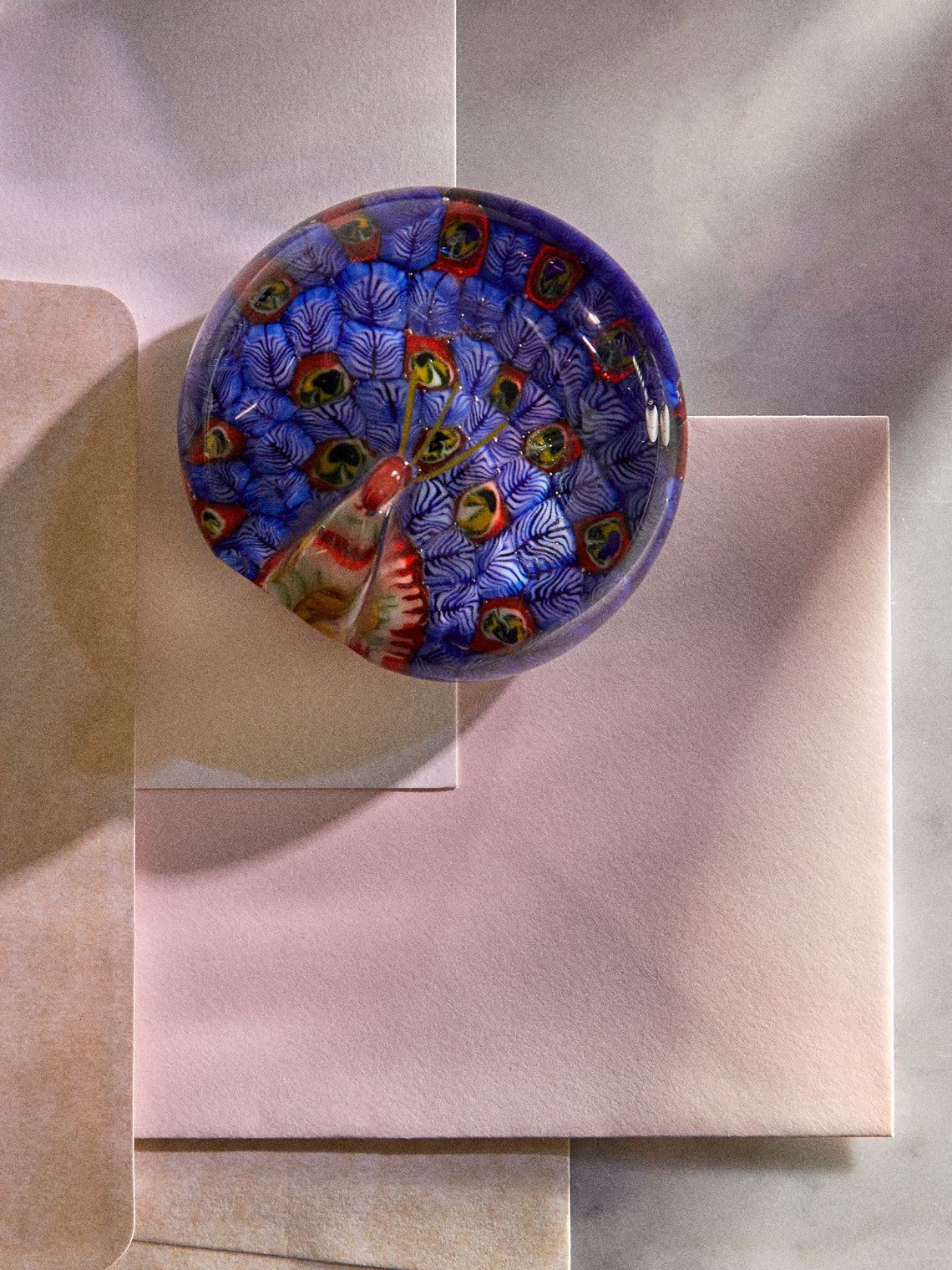 Antique and Vintage - 1930s Murano Glass Paperweight - Blue - ABASK