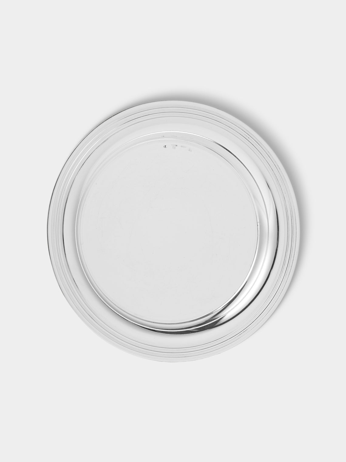 Antique and Vintage - 1955 Ercuis Silver-Plated Bottle Coasters (Set of 2) - Silver - ABASK