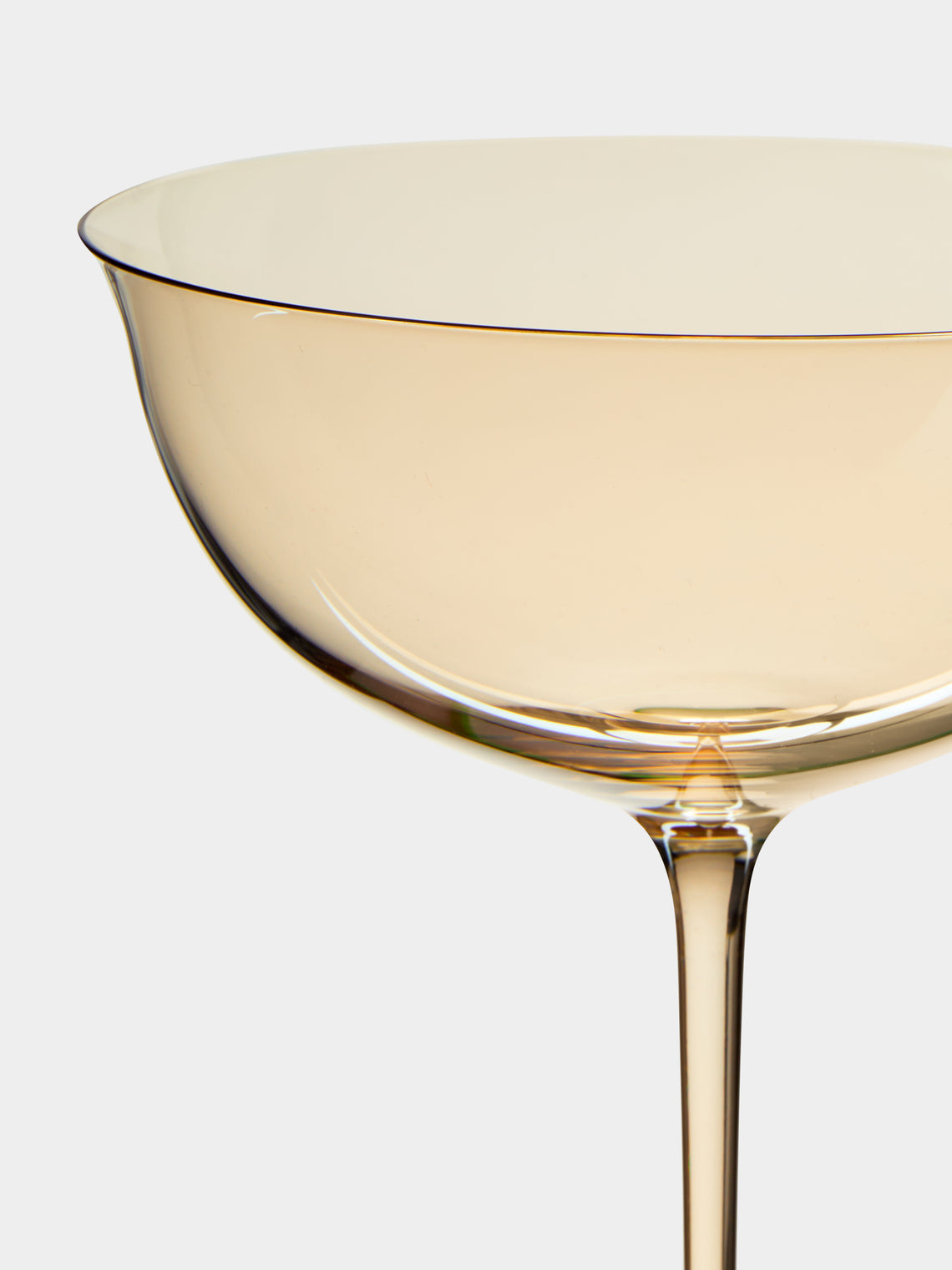 Lobmeyr - Patrician Hand-Blown Crystal Champagne Coupe - Gold - ABASK