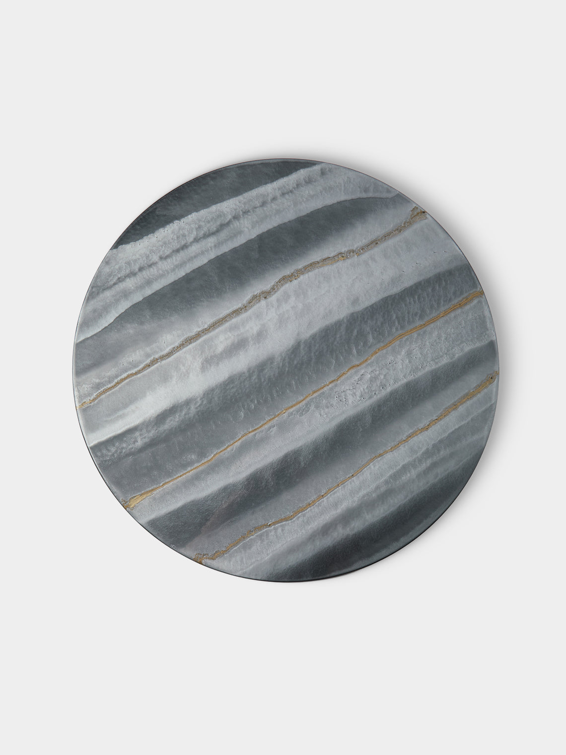 MAAR Design - | Set of 4 | Cenere Hand-Painted Lacquered Placemats - Gray - ABASK