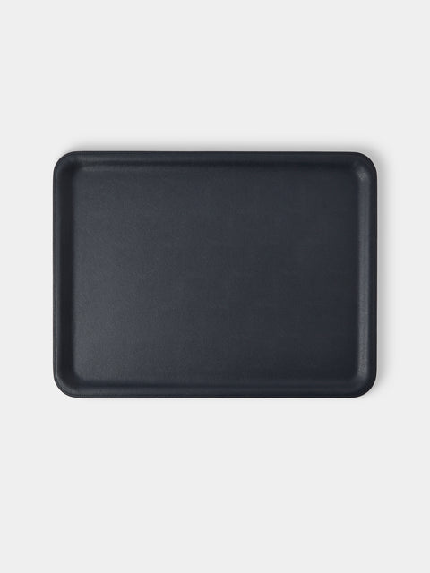Giobagnara - Miramar Leather Tray (20in/51cm) - Blue - ABASK - 