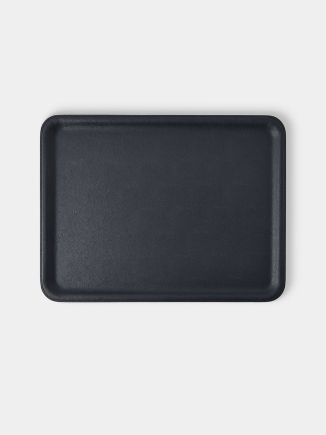 Giobagnara - Miramar Leather Tray (20in/51cm) - Blue - ABASK - 