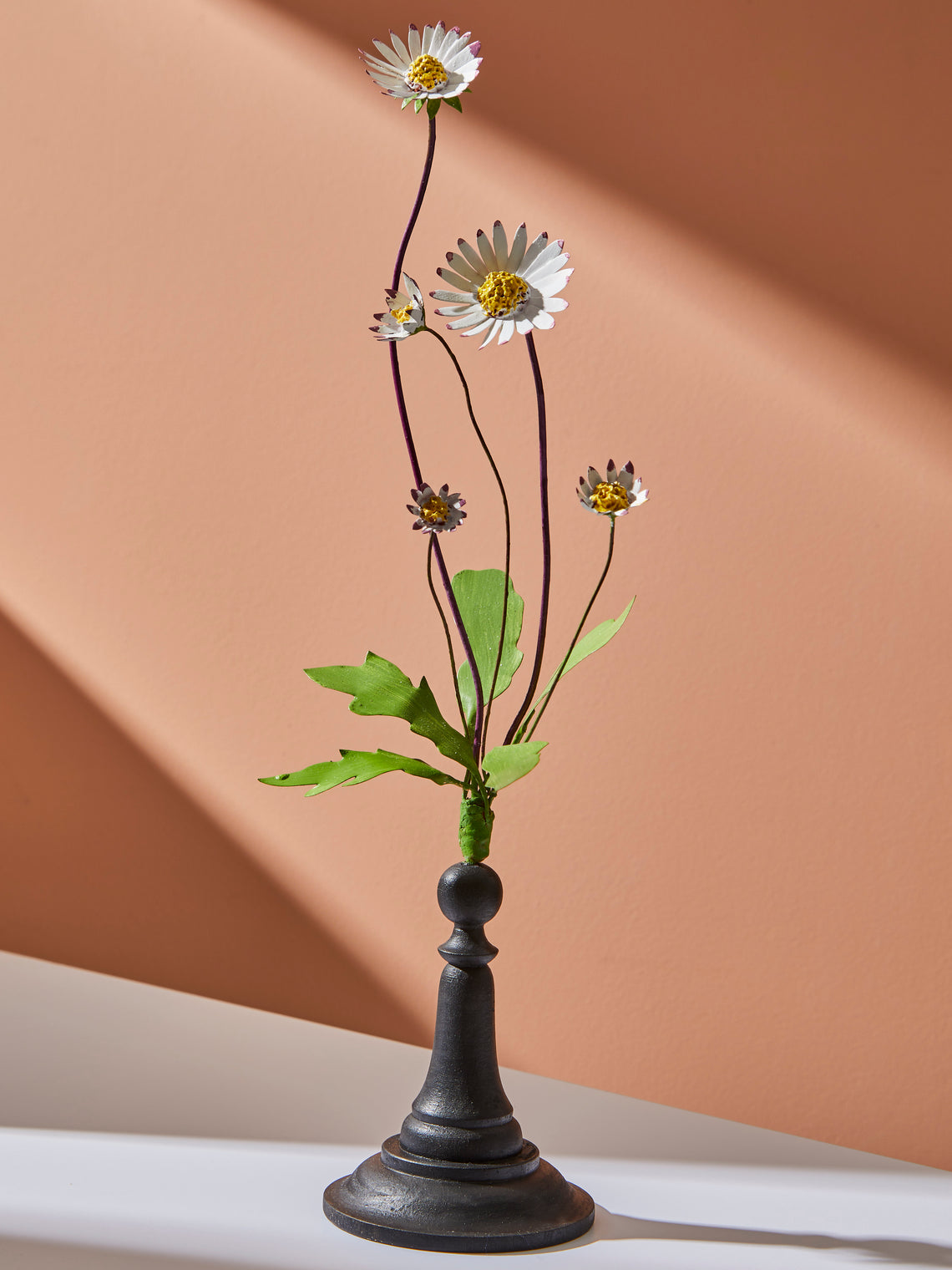 Erbavoglio Milano - Hand-Painted Copper Ornamental Flower - White - ABASK