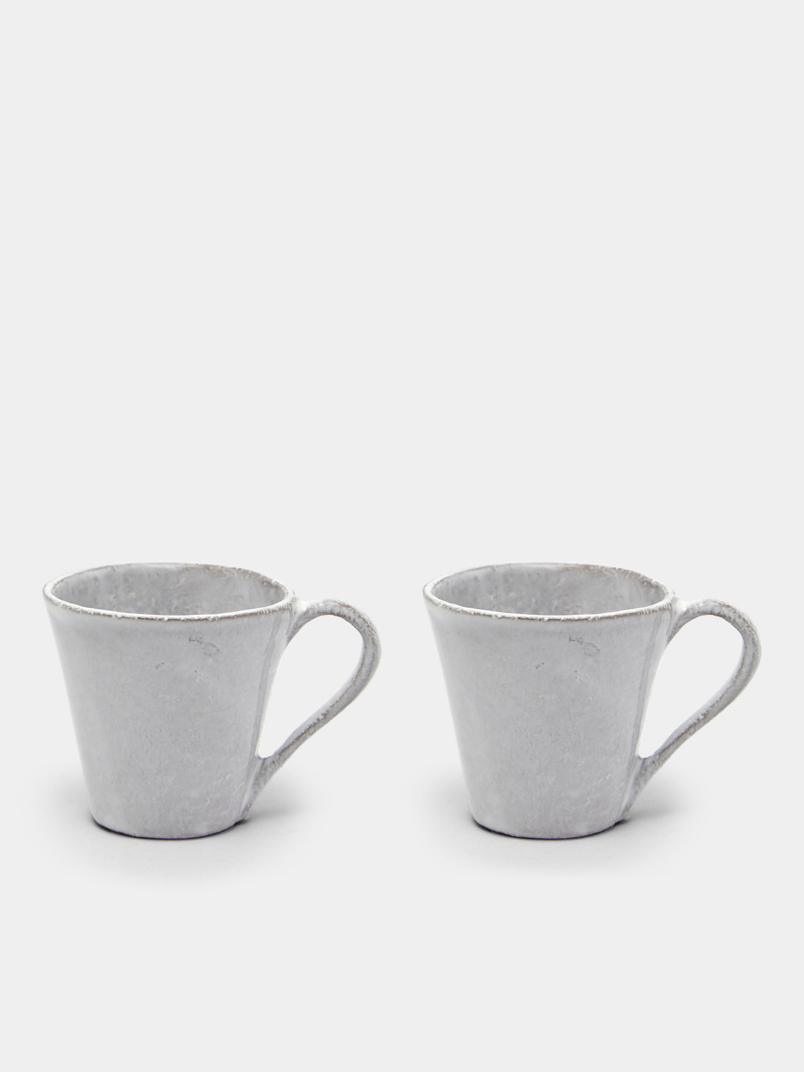 Astier de Villatte - Simple Hand-Glazed Ceramic Espresso Cup (Set of 2) - White - ABASK