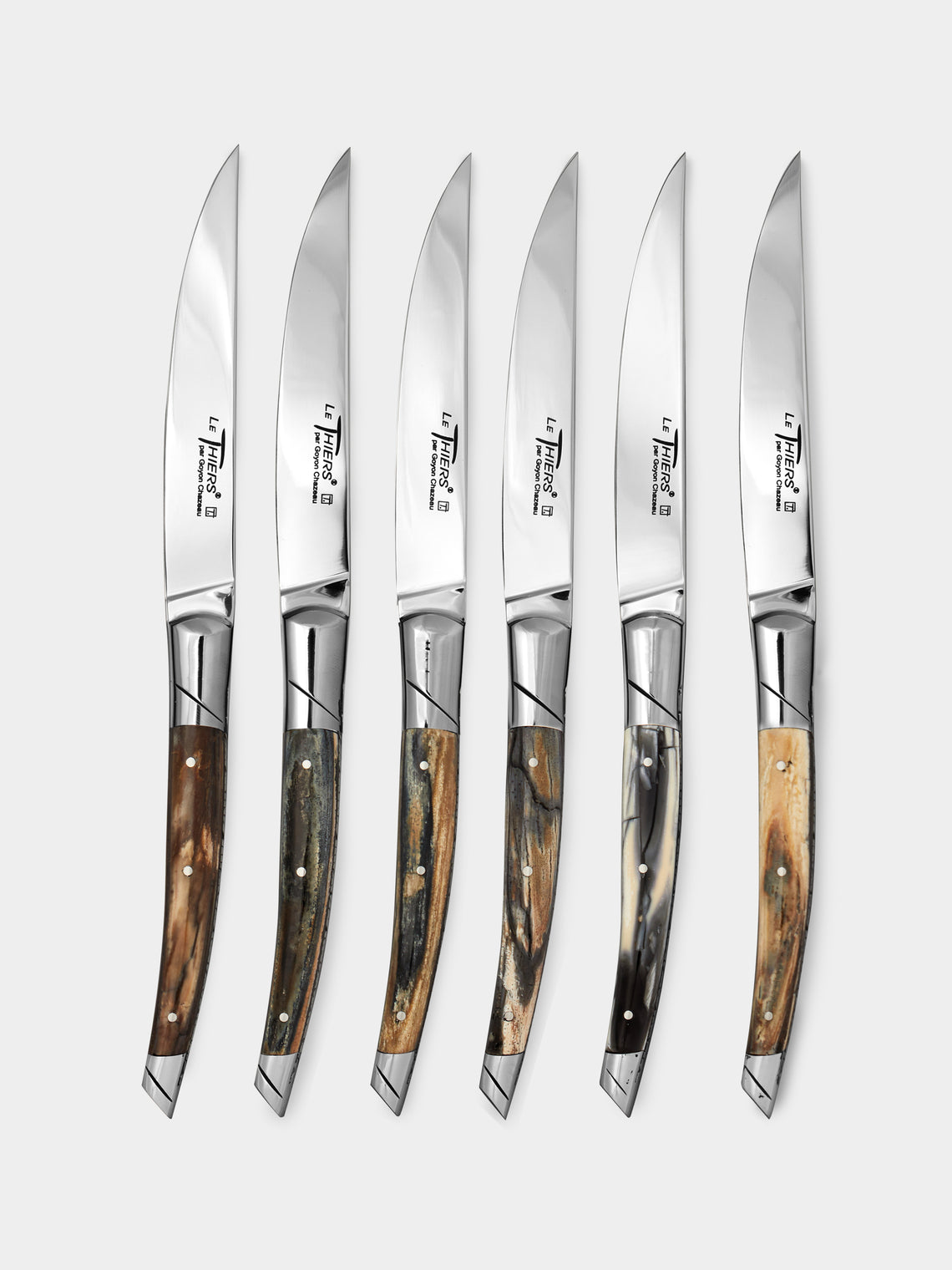 Goyon-Chazeau - Le Thiers Prestige Woolly Mammoth Steak Knives (Set of 6) -  - ABASK - 
