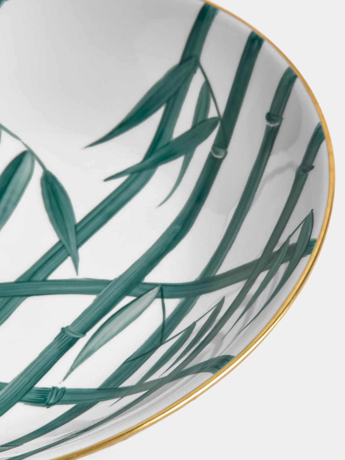 Marie Daage - Jardin d'Arashiyama Hand-Painted Porcelain Large Bowl - White - ABASK