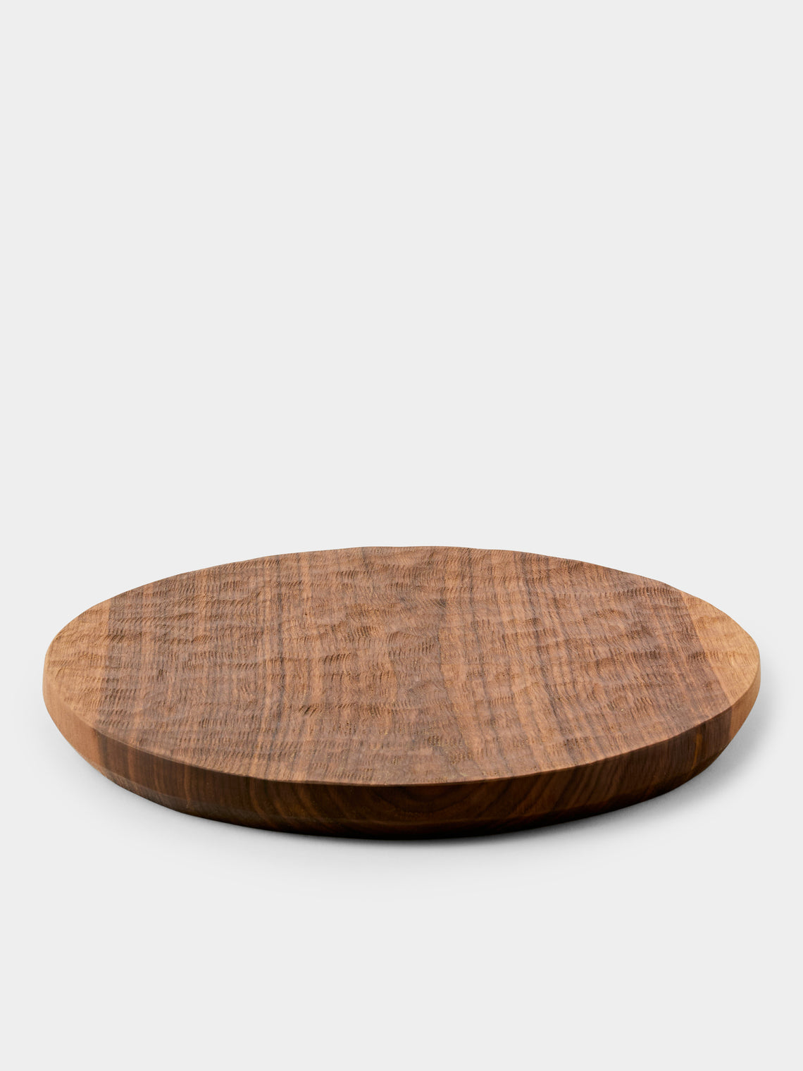 Riccardo Monte - Hand-Carved Walnut Tray (15.5in/40cm) - Brown - ABASK - 