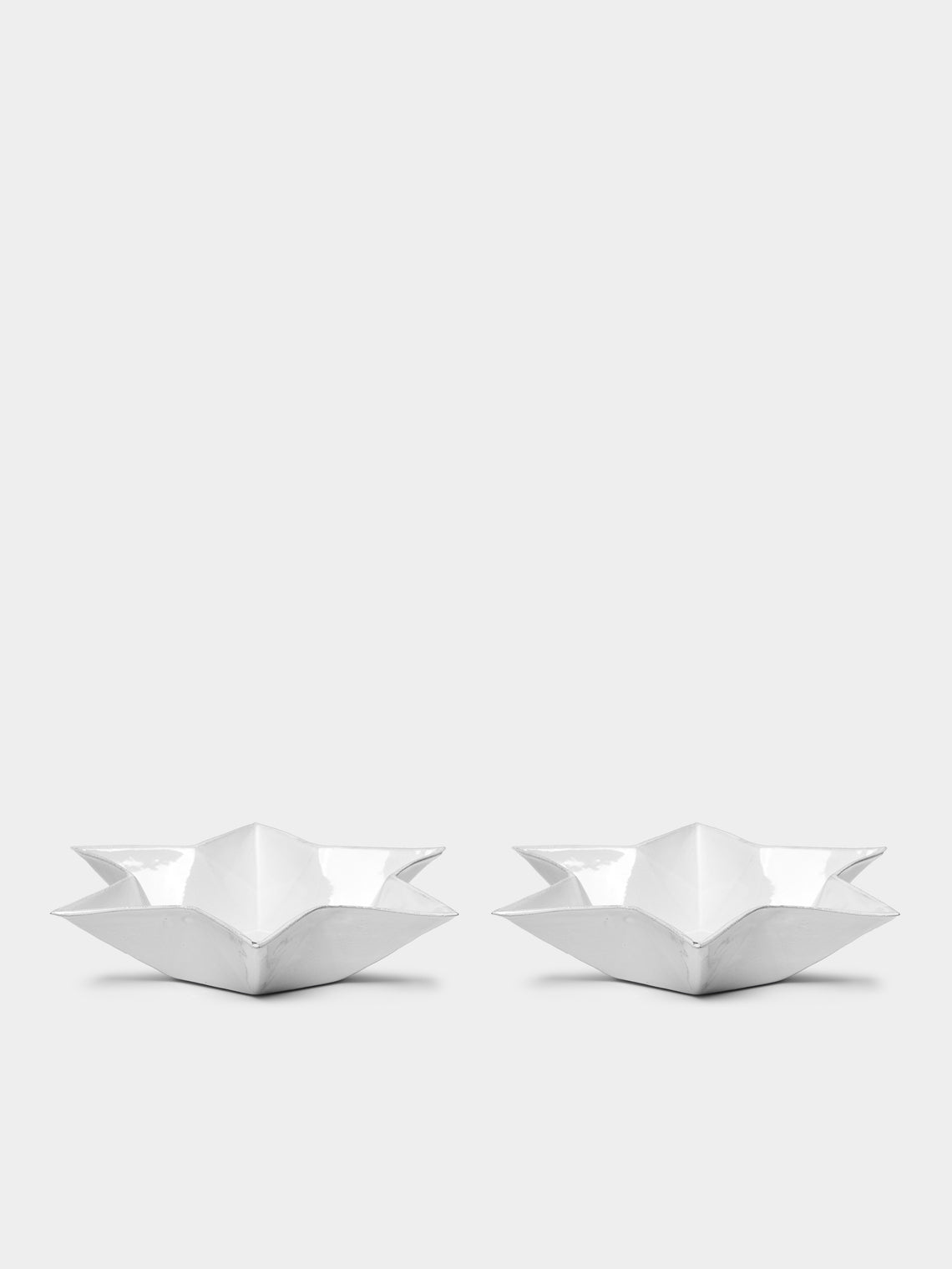 Astier de Villatte - Etoile Hand-Glazed Ceramic Soup Plate (Set of 2) - White - ABASK