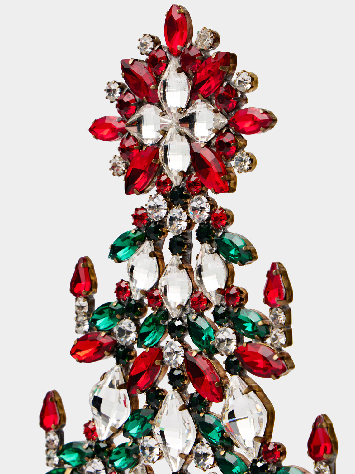 ABASK Decorations - Intricate Czech Crystal Tree - Red - ABASK