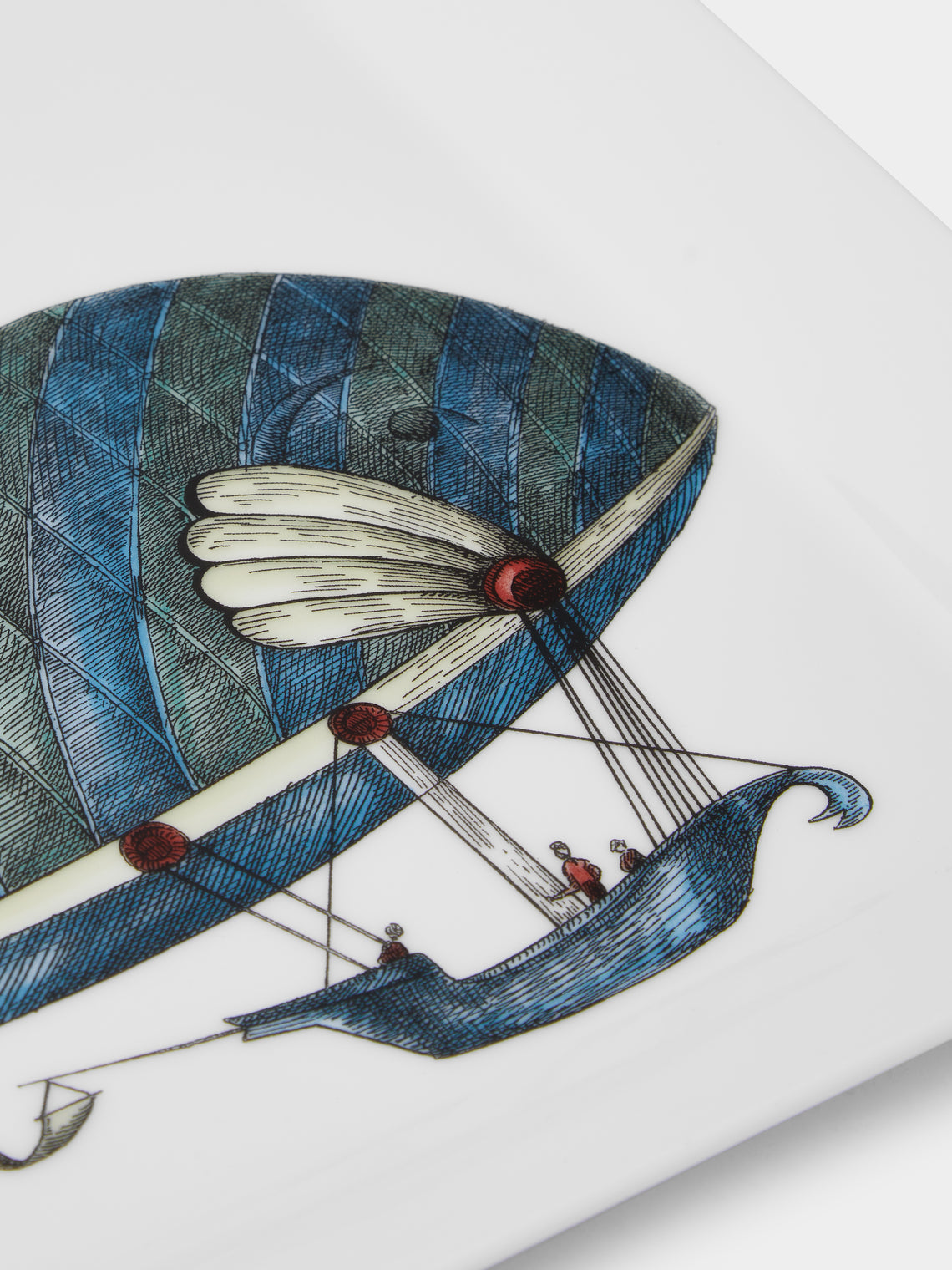 Fornasetti - Palloni No. 4 Porcelain Square Tray (16in/41cm) - Multiple - ABASK