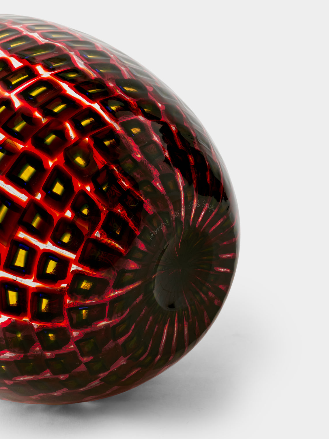 Venini - 1940 Carlo Scarpa Romane Murrine Murano Glass Vase (8in/21cm) - Multiple - ABASK