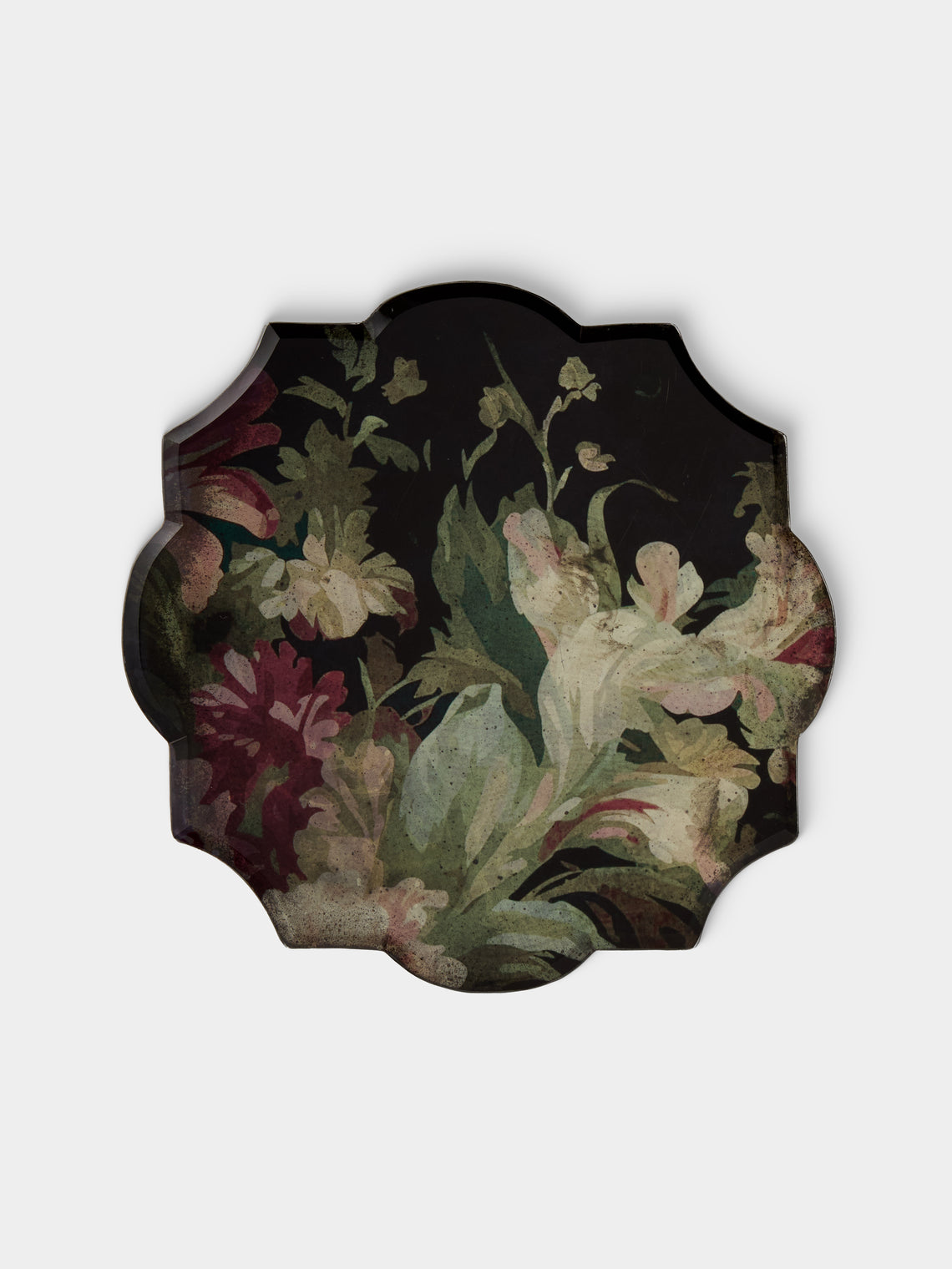 Borgo delle Tovaglie - Milano Carmen Mirrored Glass Placemats (Set of 6) - Pink - ABASK